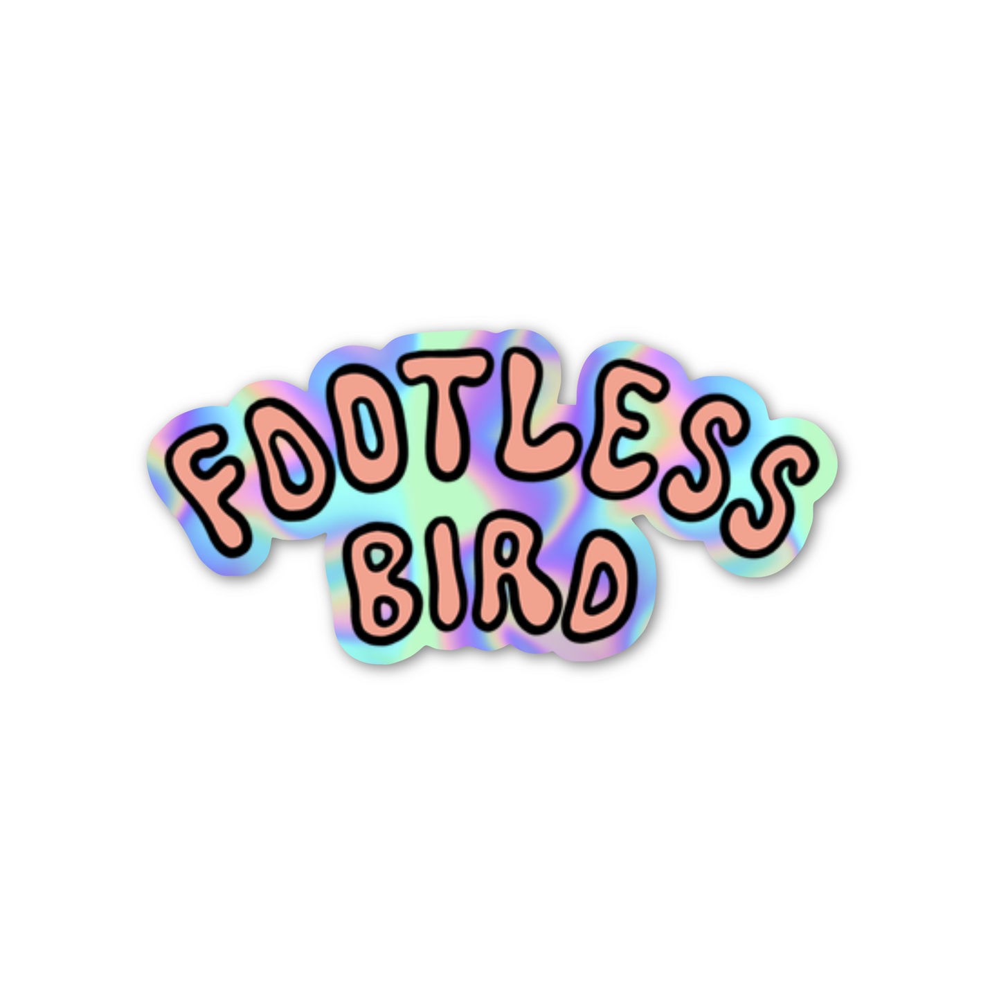 Footless Bird Logo Sticker